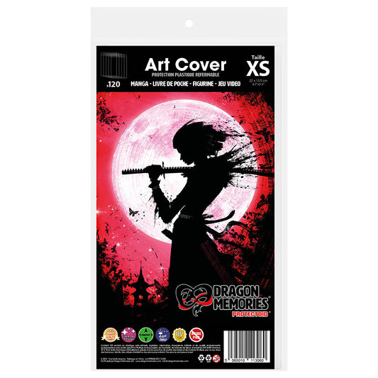 120 Pochettes Manga, Comics, Livres, Magazines, Artbooks + Sticker d'ajustement (XS)